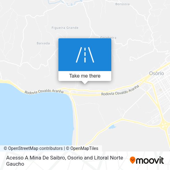 Acesso A Mina De Saibro map