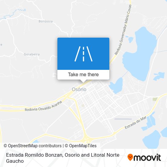 Estrada Romildo Bonzan map