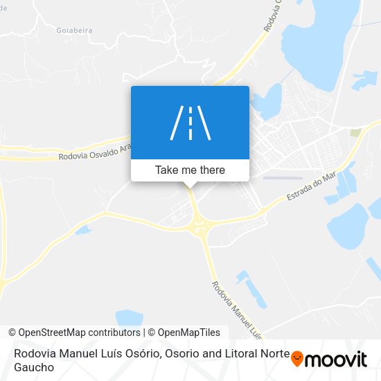 Rodovia Manuel Luís Osório map