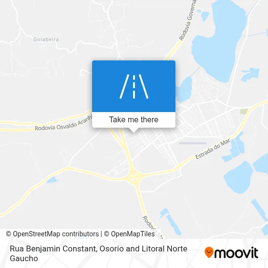 Rua Benjamin Constant map