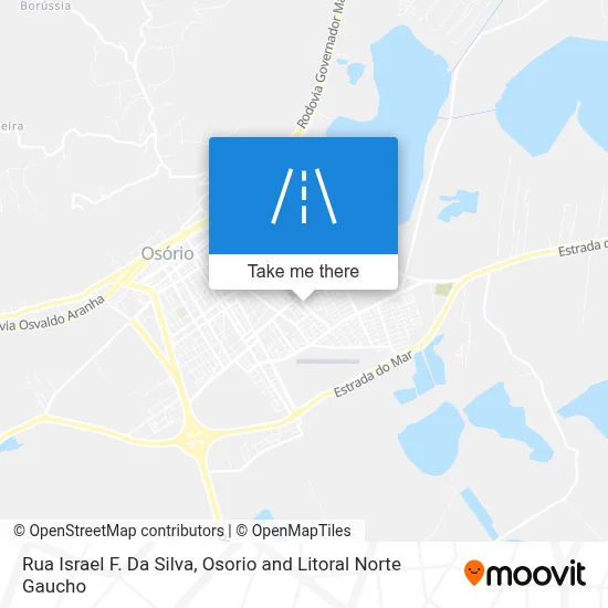 Rua Israel F. Da Silva map
