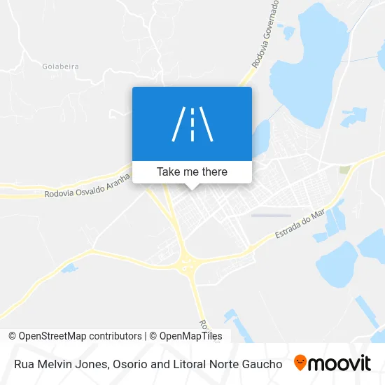 Rua Melvin Jones map