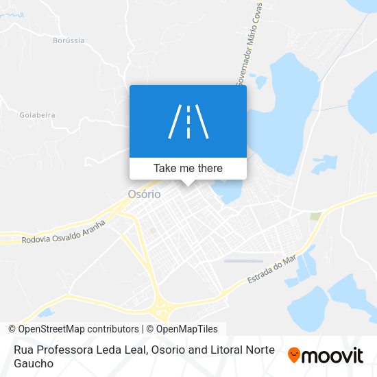 Rua Professora Leda Leal map