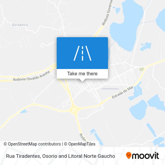 Rua Tiradentes map