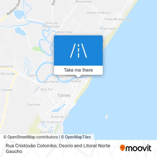 Rua Cristóvão Colombo map