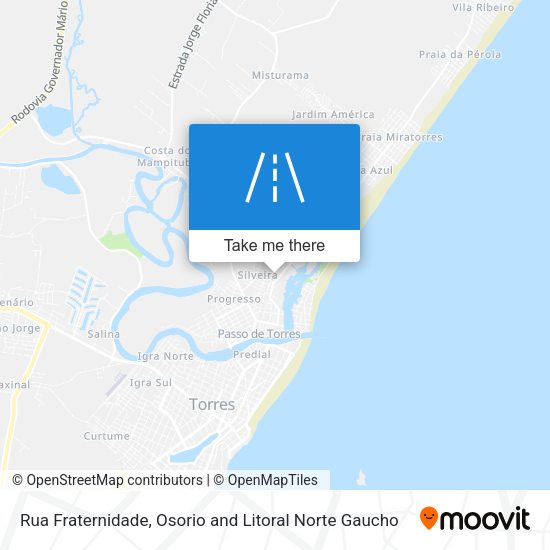 Rua Fraternidade map