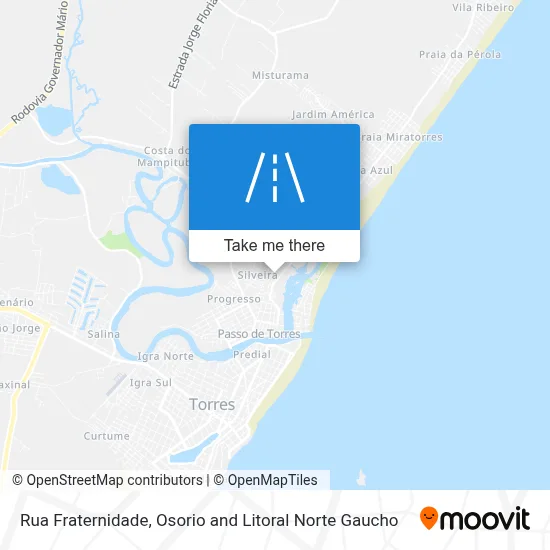 Rua Fraternidade map