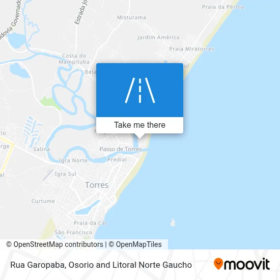 Rua Garopaba map