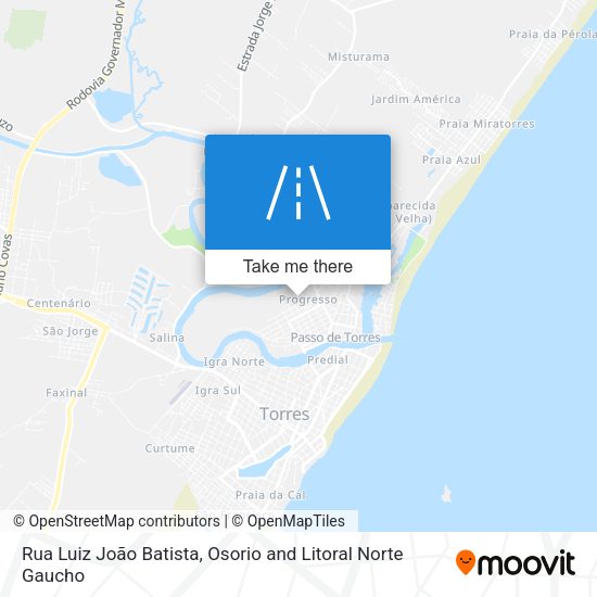 Rua Luiz João Batista map
