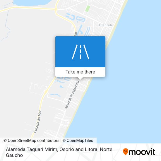 Alameda Taquari Mirim map