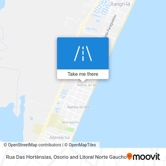 Rua Das Hortênsias map