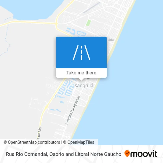 Rua Rio Comandai map