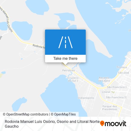 Rodovia Manuel Luís Osório map