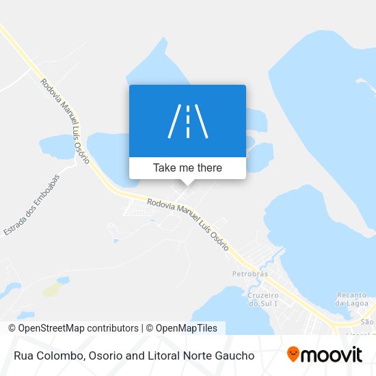 Rua Colombo map