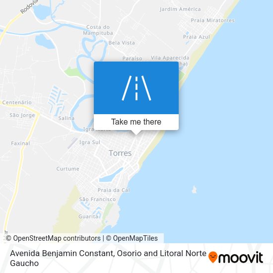 Avenida Benjamin Constant map