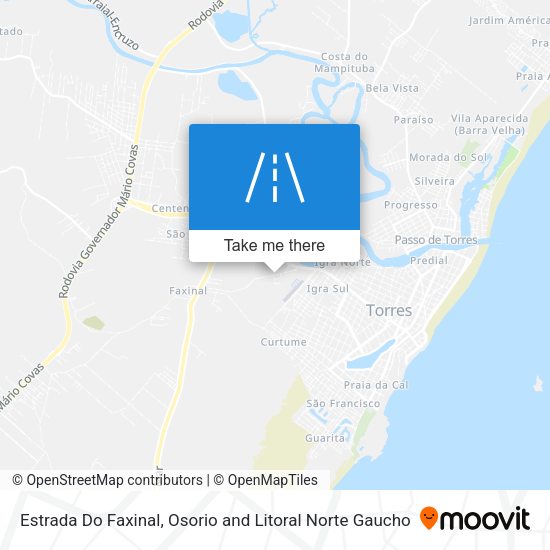 Estrada Do Faxinal map