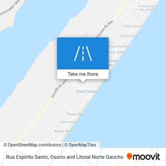 Rua Espírito Santo map