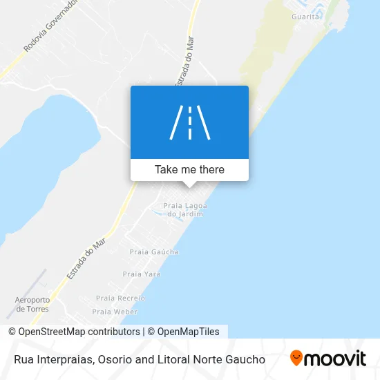 Rua Interpraias map