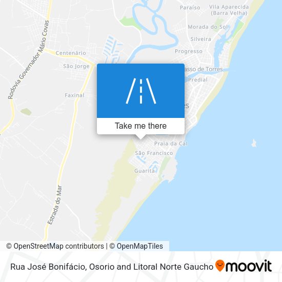 Rua José Bonifácio map