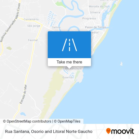 Rua Santana map