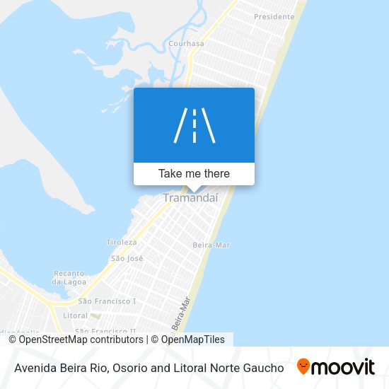 Avenida Beira Rio map