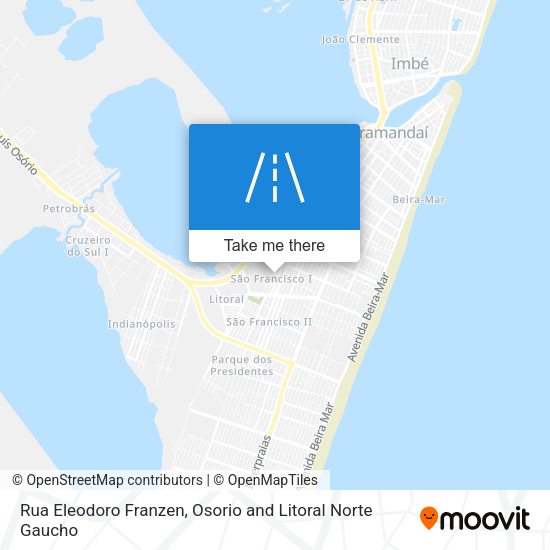 Rua Eleodoro Franzen map
