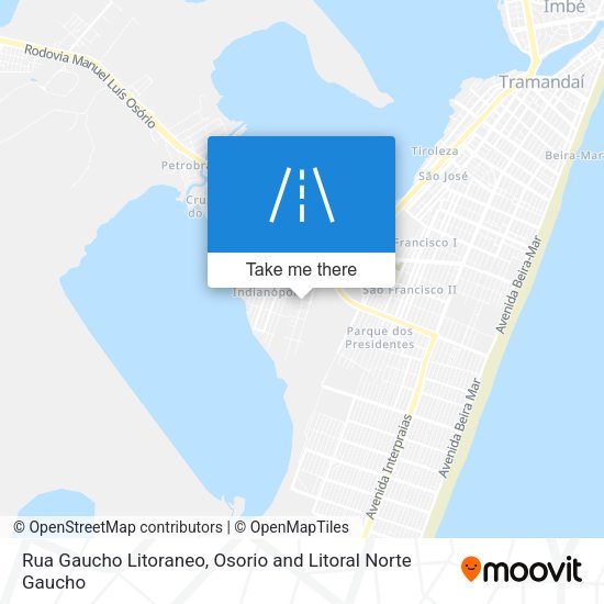 Rua Gaucho Litoraneo map