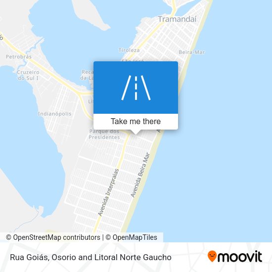 Rua Goiás map