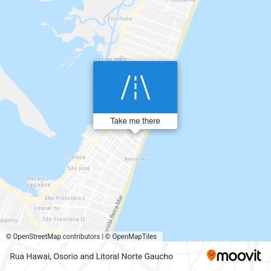 Rua Hawai map
