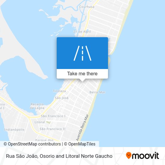 Rua São João map