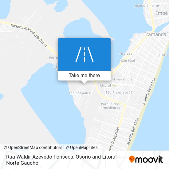 Rua Waldir Azevedo Fonseca map