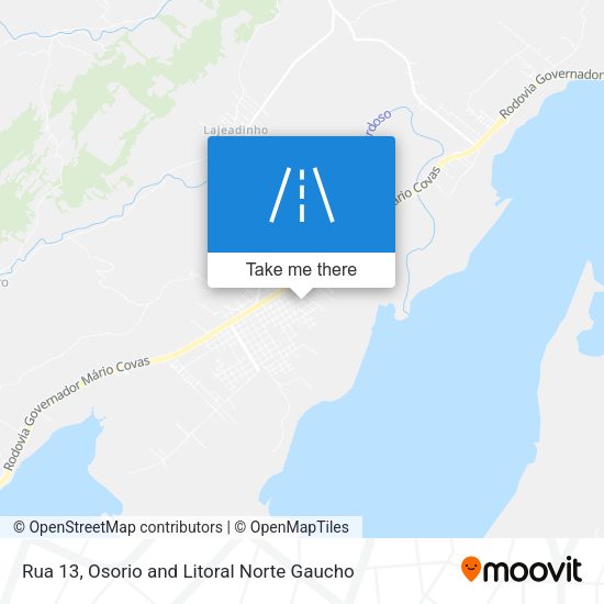 Rua 13 map