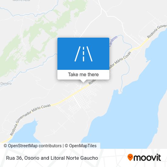 Rua 36 map
