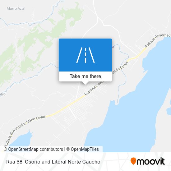 Rua 38 map