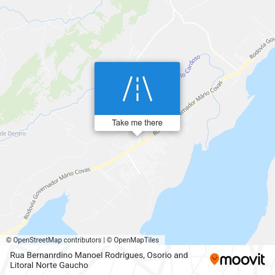 Rua Bernanrdino Manoel Rodrigues map