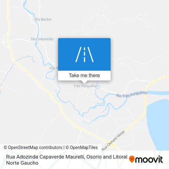 Rua Adozinda Capaverde Maurelli map
