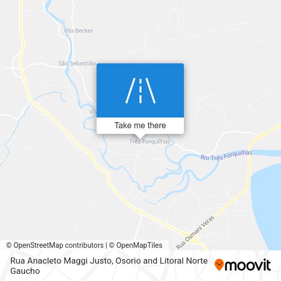 Rua Anacleto Maggi Justo map