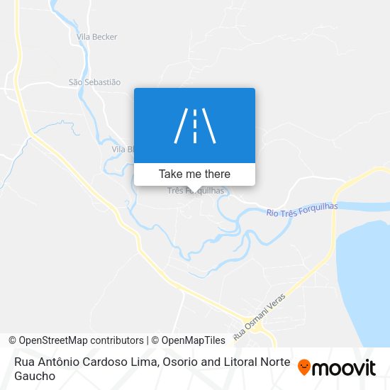 Rua Antônio Cardoso Lima map