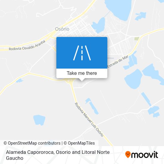 Alameda Capororoca map