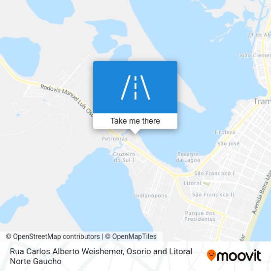 Rua Carlos Alberto Weishemer map