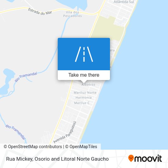 Rua Mickey map