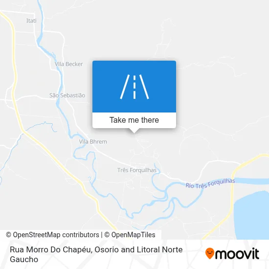 Rua Morro Do Chapéu map