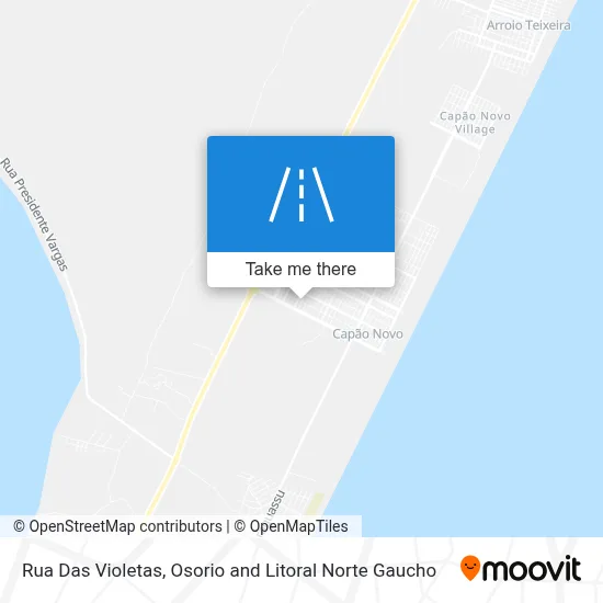 Rua Das Violetas map