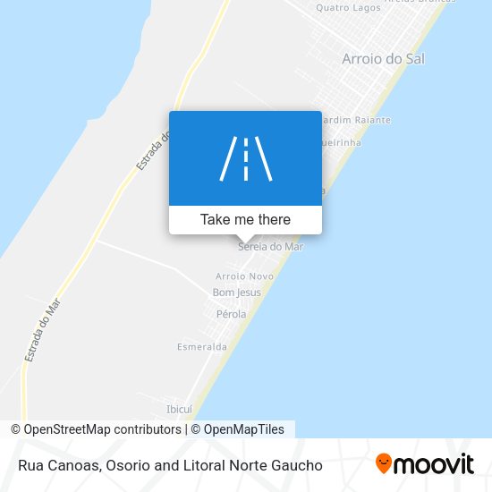 Rua Canoas map