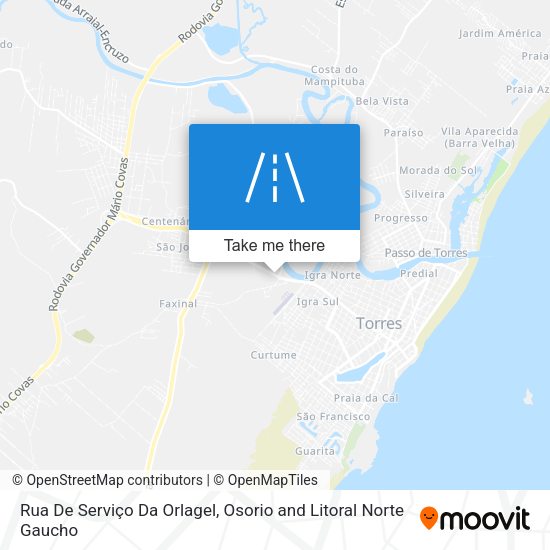 Rua De Serviço Da Orlagel map
