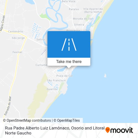 Rua Padre Alberto Luiz Lamônaco map