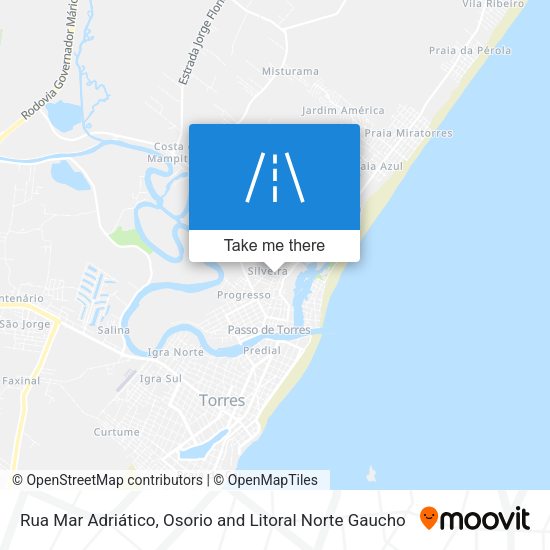 Rua Mar Adriático map