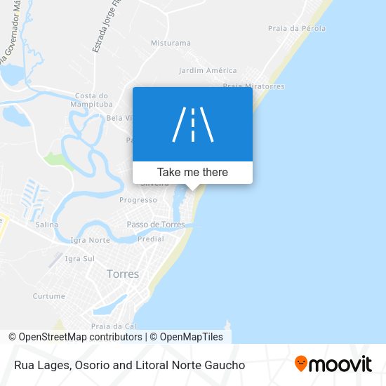Rua Lages map