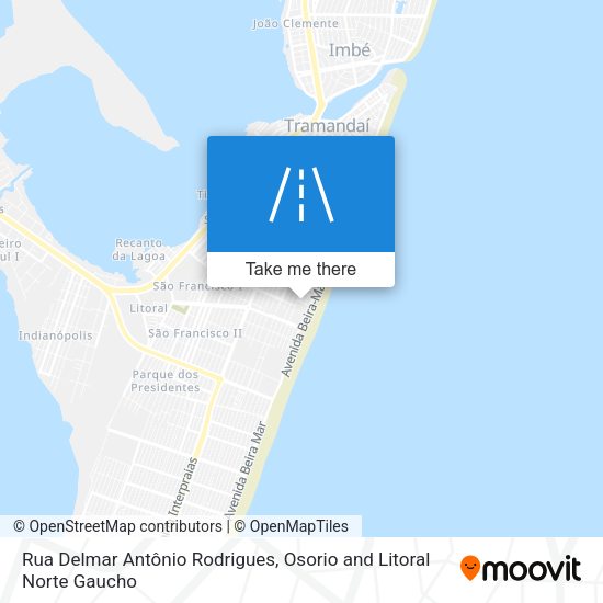 Rua Delmar Antônio Rodrigues map