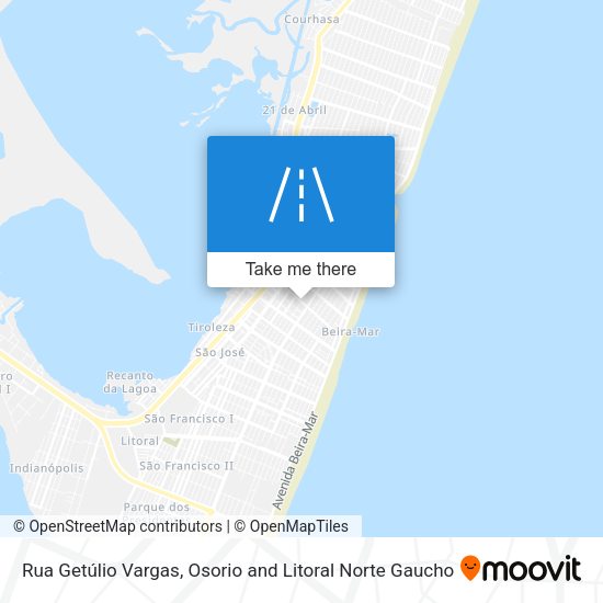 Rua Getúlio Vargas map
